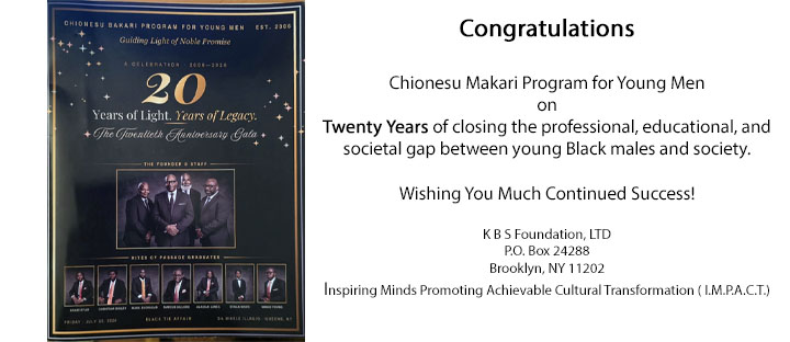 K B S Foundation, Ltd. Celebrates Group Focused on Young Men